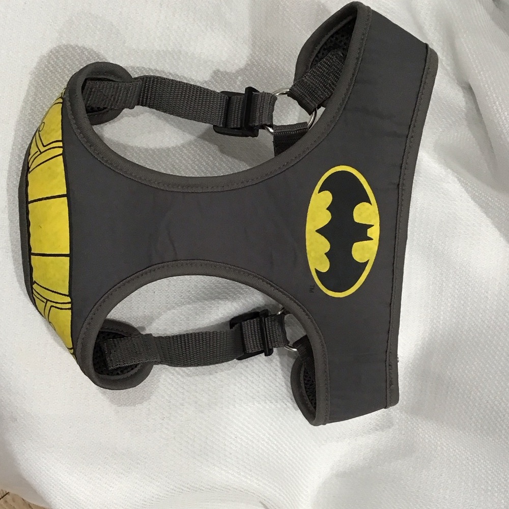 DC Comics Batman Dog Harness - Grey Yellow and Black